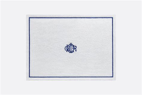 telo dior|Telo da bagno Monogramma bianco e blu .